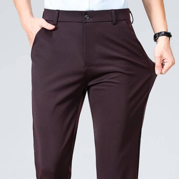 PANTALON LARGO FORMAL NEGROGRISBEIGE