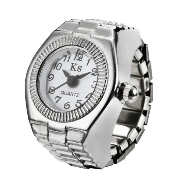 ANILLO RELOJ UNISEX RETRO PLATEADO - Image 16