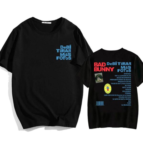 CAMISA DTMF BADBUNNY NEGRA SUELTA - Image 24