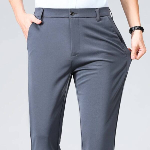 PANTALON LARGO FORMAL NEGRO/GRIS/BEIGE - Image 3