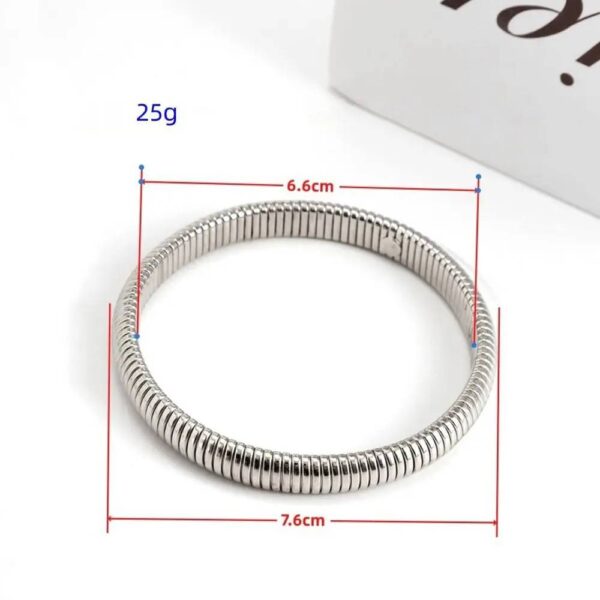 PULSERA ELASTICA EN ESPIRAL ACERO INOXIDABLE - Image 3
