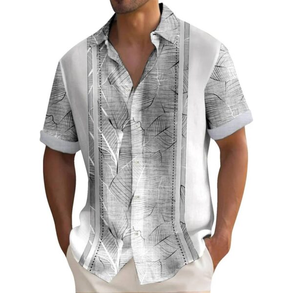 CAMISA PLAYERA OLGADA ESTAMPADA CON RAYAS - Image 3