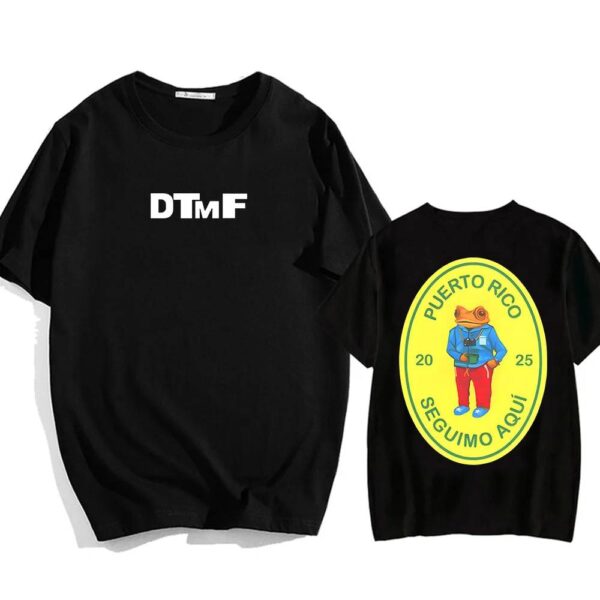 CAMISA DTMF BADBUNNY NEGRA SUELTA - Image 3