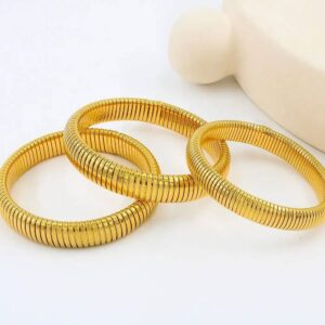 PULSERA ELASTICA EN ESPIRAL ACERO INOXIDABLE