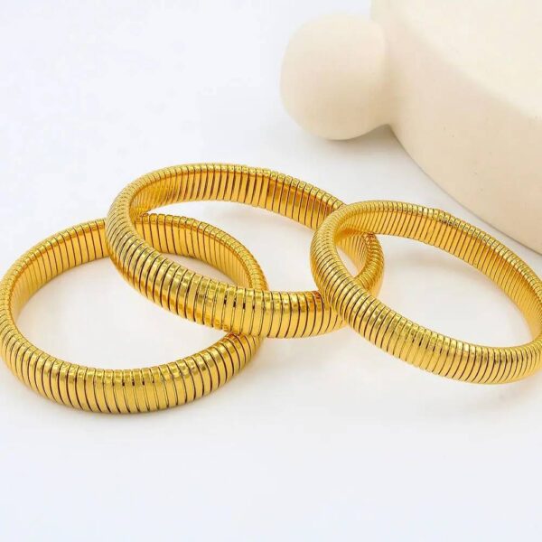 PULSERA ELASTICA EN ESPIRAL ACERO INOXIDABLE
