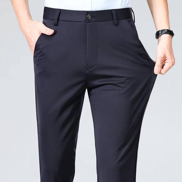 PANTALON LARGO FORMAL NEGRO/GRIS/BEIGE - Image 4