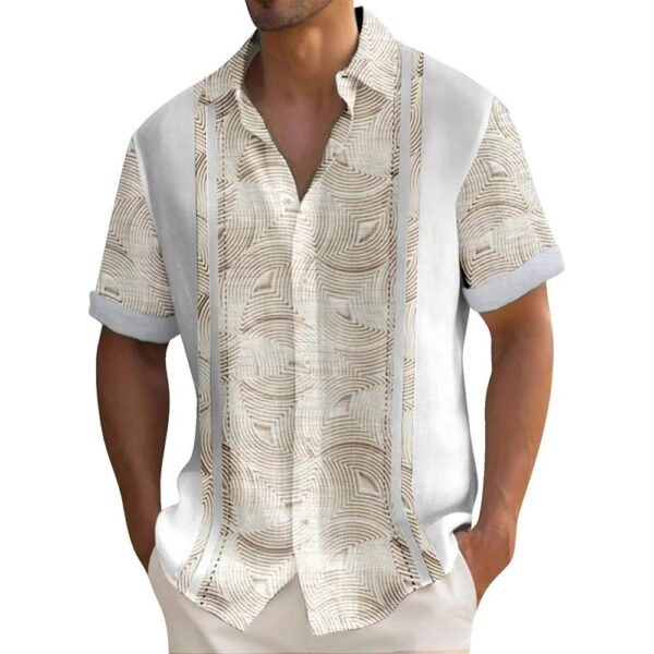 CAMISA PLAYERA OLGADA ESTAMPADA CON RAYAS - Image 14