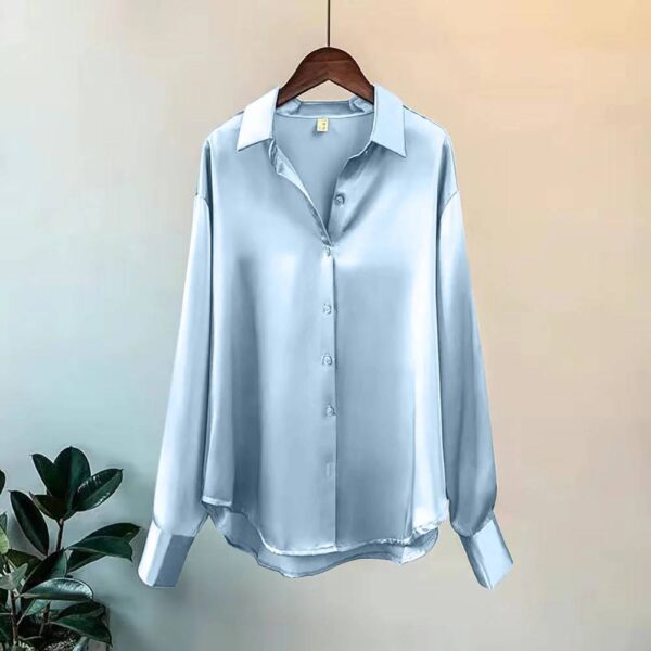 CAMISA DE BOTONES DE SATÍN - Image 11