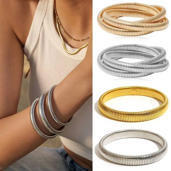 PULSERA ELASTICA EN ESPIRAL ACERO INOXIDABLE - Image 7