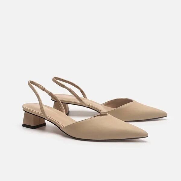 ZAPATO DE MUJER TACON BAJO CON PUNTA ESTRECHA - Image 9