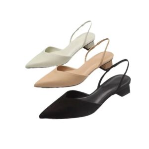 ZAPATO DE MUJER TACON BAJO CON PUNTA ESTRECHA