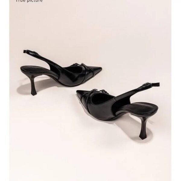 ZAPATO DE TACON CON PUNTA ESTRECHA CON HEBILLA ELEGANTE - Image 7